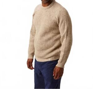 NEW PEREGRINE ford crew jumper sweater in oatmeal